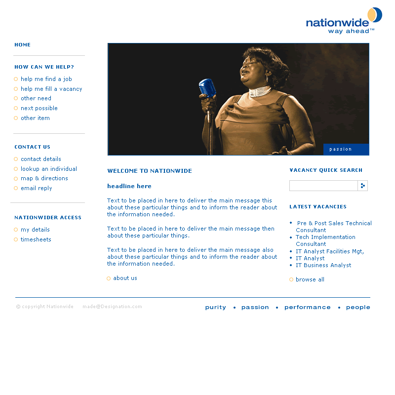 Option 2 - Home page